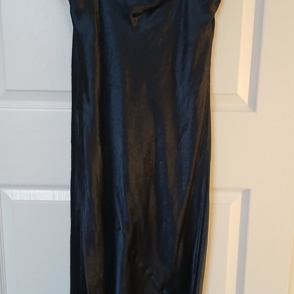 Full-Length Satin Evening Dress - Picture 2 of 4